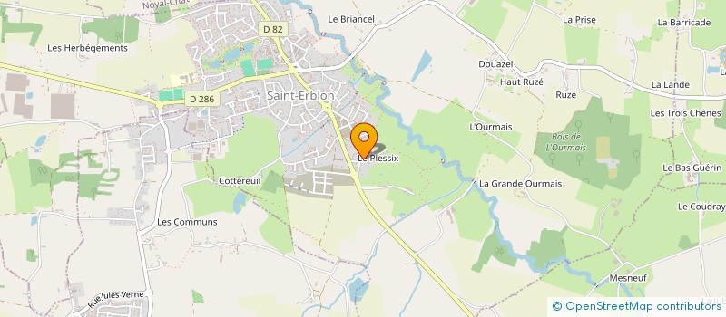 localisation de l'entreprise MANUES'S EVENTS  ORGERES