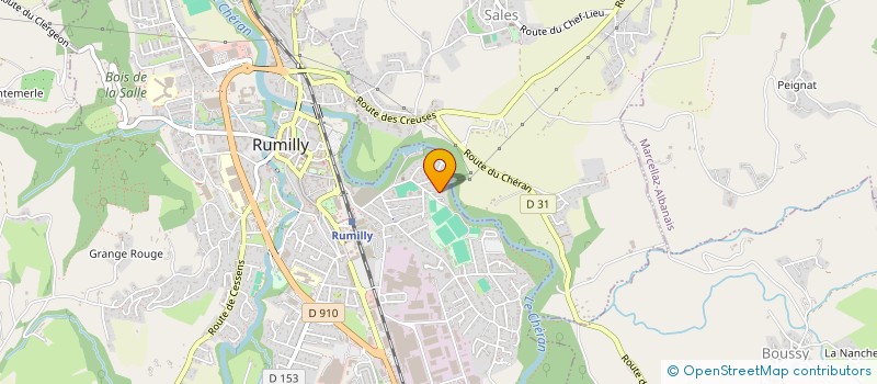 localisation de l'entreprise MANUFAC SAVOI DE VETEMENT  RUMILLY