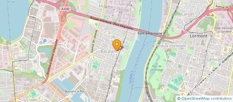 localisation de l'entreprise MANUFACTURE AAR  BORDEAUX