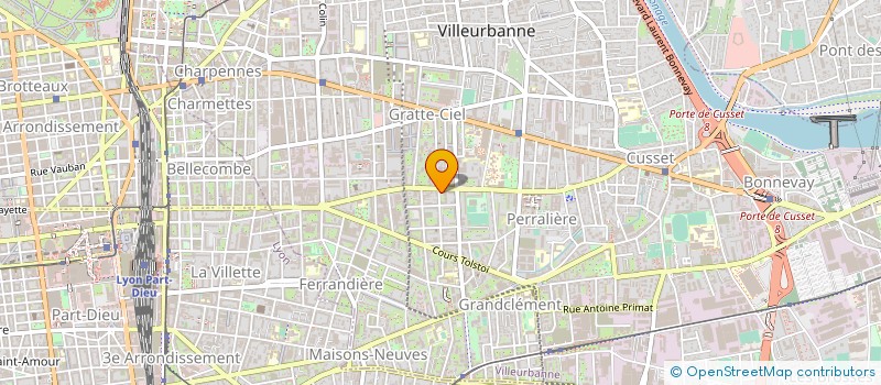 localisation de l'entreprise MANUFACTURE CHAUSSURES DE VILLEURBANNE à VILLEURBANNE