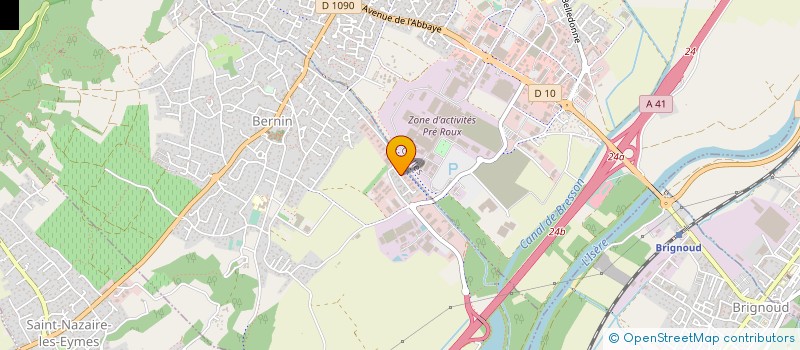 localisation de l'entreprise MANUFACTURE D'ORGUES MICHEL GIROUD  BERNIN