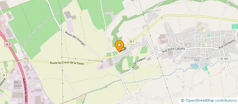 localisation de l'entreprise MANUFACTURE DE POTERIES JARS  ANNEYRON