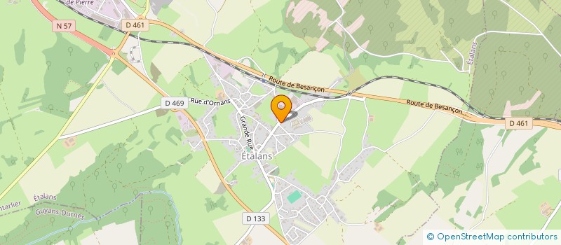 localisation de l'entreprise MANUFACTURE DES COURTS CHAMPS  ETALANS