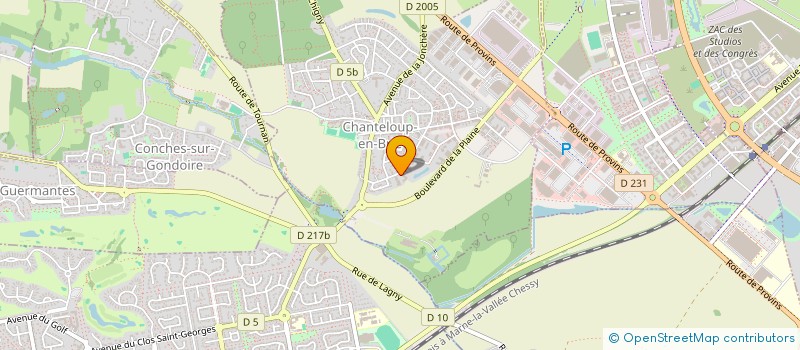 localisation de l'entreprise MANUFACTURE DES JEUX ET PUZZLES  CHANTELOUP-EN-BRIE