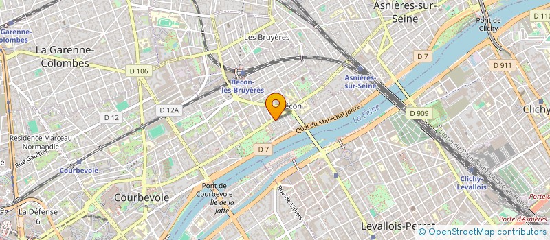 localisation de l'entreprise MANUFACTURE FRANCAISE CARTOUCHES TONER à COURBEVOIE