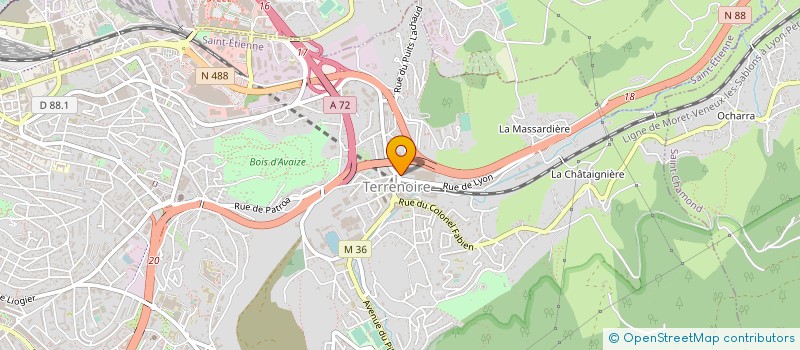 localisation de l'entreprise MANUFACTURE FRANCAISE DE FOURCHES à SAINT-ETIENNE