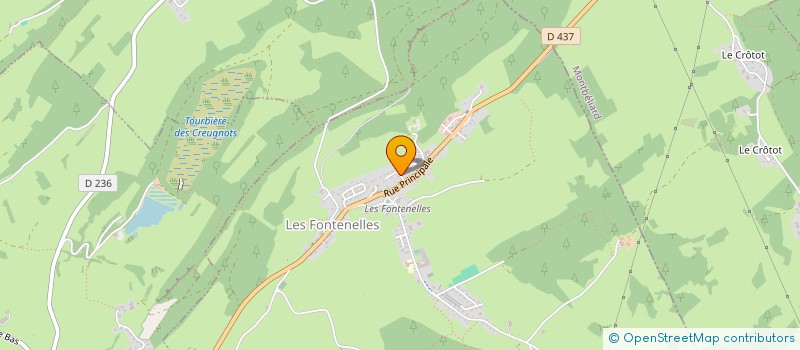 localisation de l'entreprise MANUFACTURE HORLOGERE EBERJAX  LES FONTENELLES