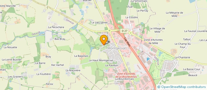 localisation de l'entreprise MANUFACTURE INVEST  LA CHAPELLE-DES-FOUGERETZ