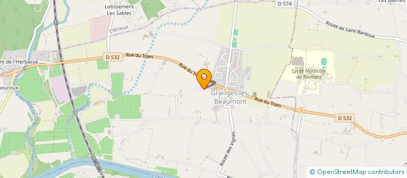 localisation de l'entreprise MANUFACTURE MAROQUINERIE DU DAUPHINE  GRANGES-LES-BEAUMONT