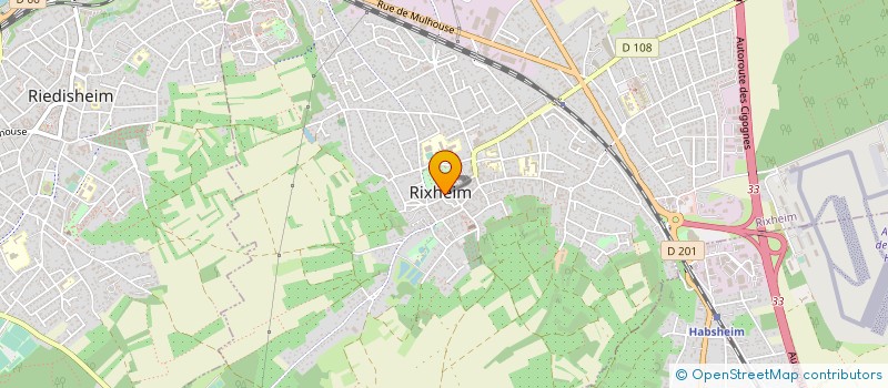 localisation de l'entreprise MANUFACTURE PAPIERS PEINTS ZUBER ET CIE à RIXHEIM