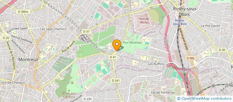 localisation de l'entreprise MANUFACTURE PARISIENNE LUNETTERIE INSTRU à MONTREUIL