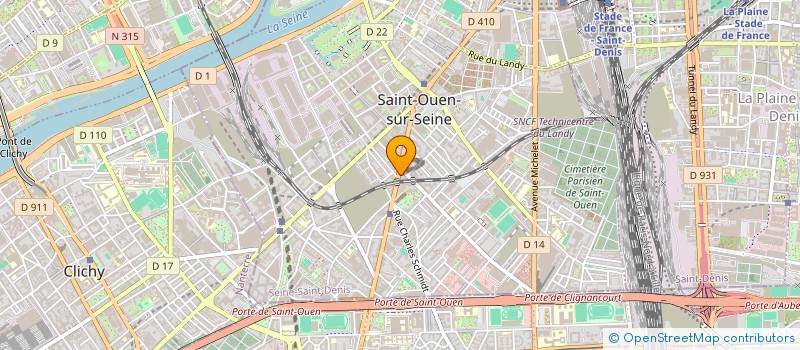 localisation de l'entreprise MANUFACTURE STYLE à SAINT-OUEN-SUR-SEINE