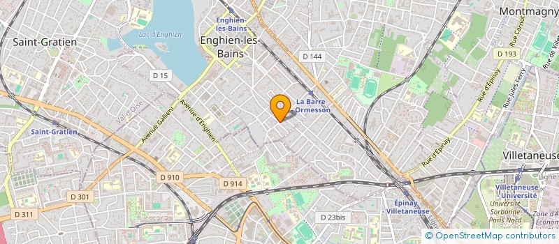 localisation de l'entreprise MANUFACTURE TISSAGE ELASTIQUE  ENGHIEN-LES-BAINS