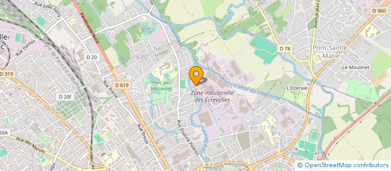 localisation de l'entreprise MANUFACTURE VINCENT-PETIT  TROYES