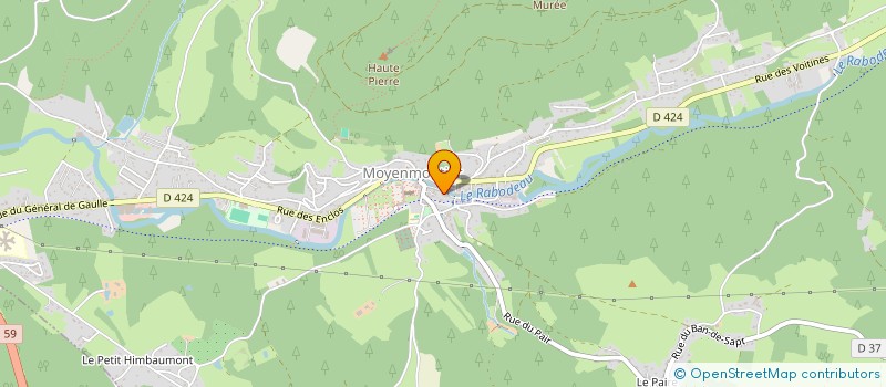 localisation de l'entreprise MANUFACTURE VOSGIENNE DE NAPPERONS à MOYENMOUTIER