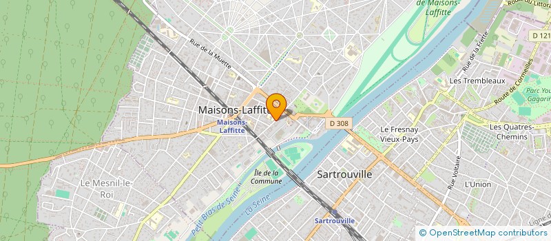 localisation de l'entreprise MANUFACTURES DES CUIRS ET PLASTIQUES à MAISONS-LAFFITTE