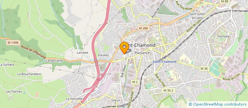 localisation de l'entreprise MANUFACTURES REUNIES TEXTILES à SAINT-CHAMOND