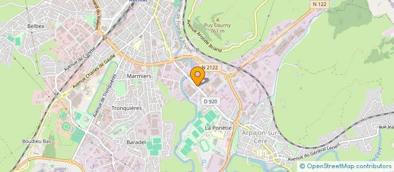 localisation de l'entreprise MANUFAKTO à AURILLAC