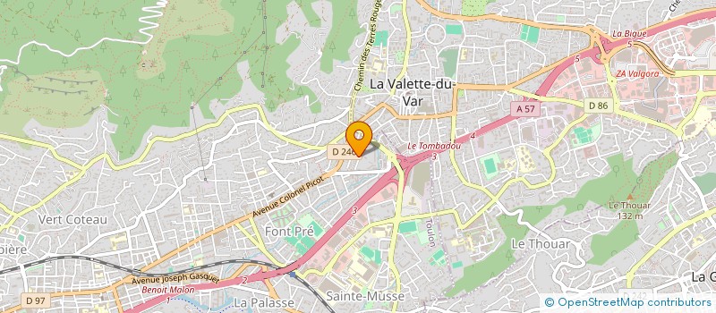 localisation de l'entreprise MANUFER FRANCE à TOULON