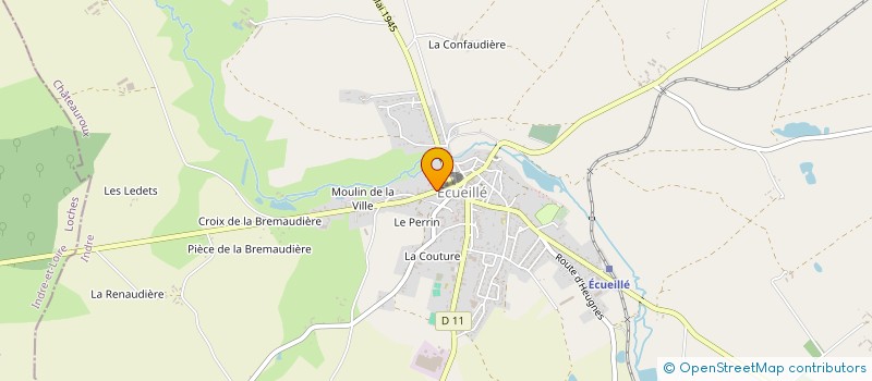localisation de l'entreprise MANUFRANCE DE CONFECTION DE TEXTILES à ECUEILLE