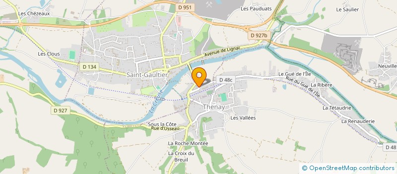 localisation de l'entreprise MANUGOE à SAINT-GAULTIER