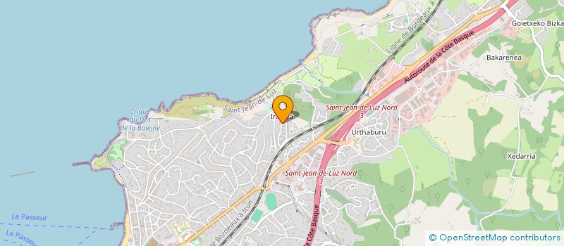 localisation de l'entreprise MANUIA EVENT à SAINT-JEAN-DE-LUZ