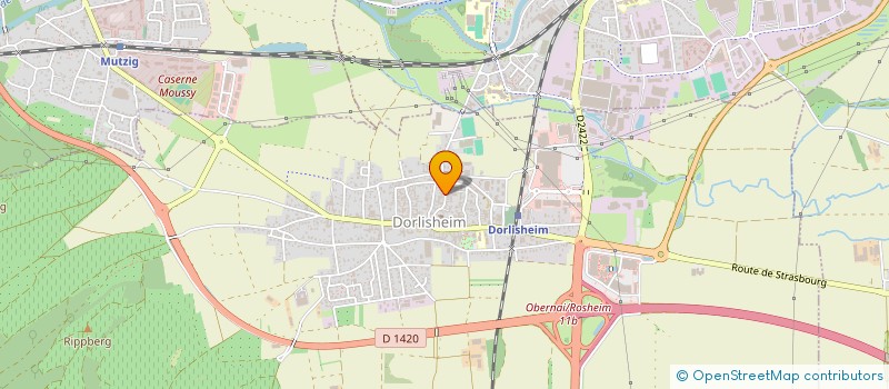 localisation de l'entreprise MANUJO  DORLISHEIM