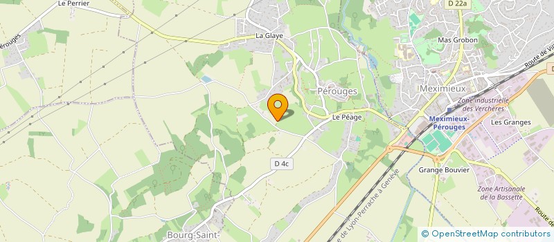 localisation de l'entreprise MANULEX 01 à PEROUGES