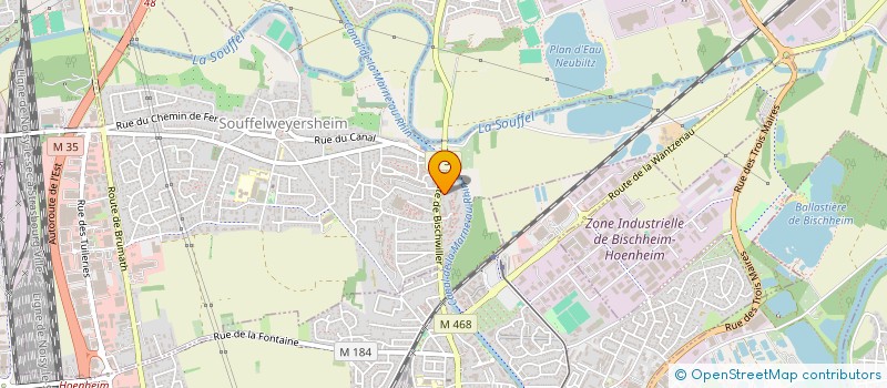 localisation de l'entreprise MANULEX  SOUFFELWEYERSHEIM