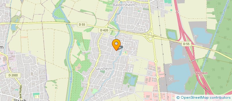 localisation de l'entreprise MANUMAT à SAUSHEIM