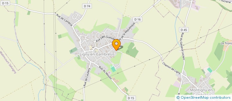 localisation de l'entreprise MANUMECA à LIGNY-EN-CAMBRESIS