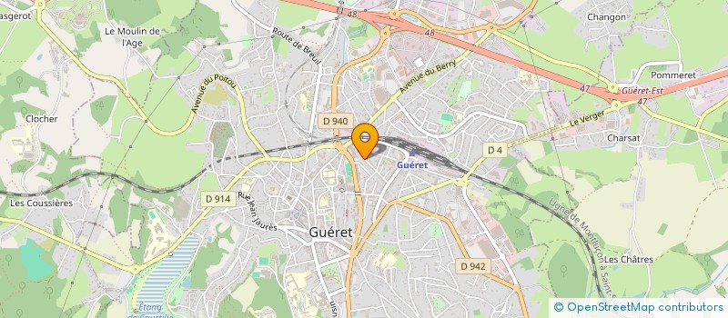 localisation de l'entreprise MANUMOTIC à GUERET