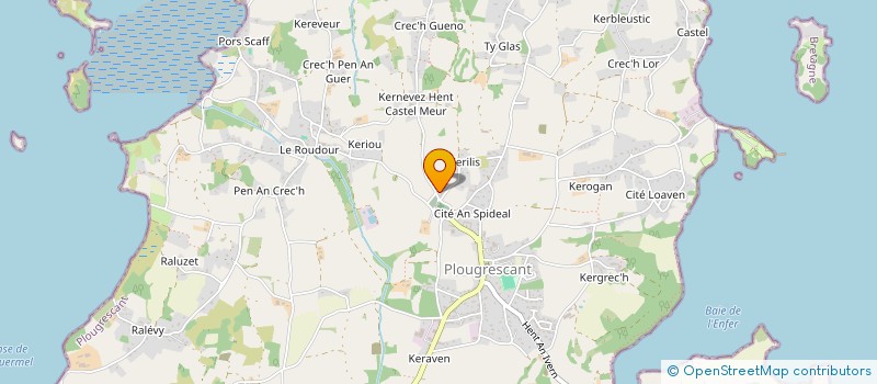 localisation de l'entreprise MANUPALA INDUSTRIE  PLOUGRESCANT