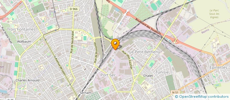 localisation de l'entreprise MANUREGION à REIMS