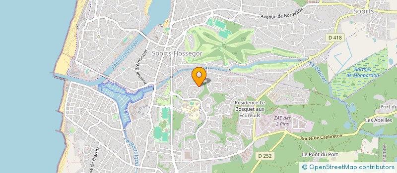 localisation de l'entreprise MANUREVA  CAPBRETON