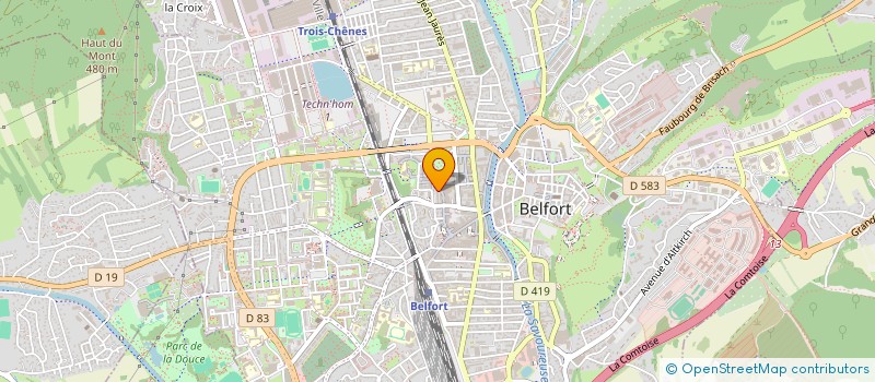 localisation de l'entreprise MANUS LEGIS à BELFORT