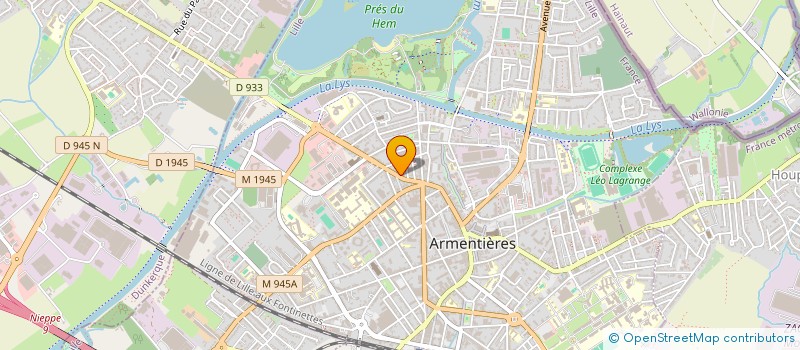 localisation de l'entreprise MANUSANIT à ARMENTIERES