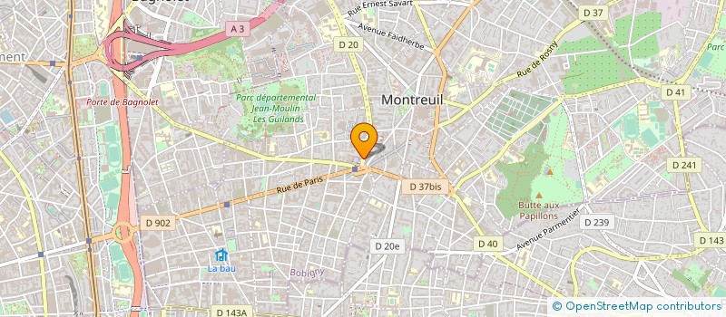 localisation de l'entreprise MANUSEV à MONTREUIL