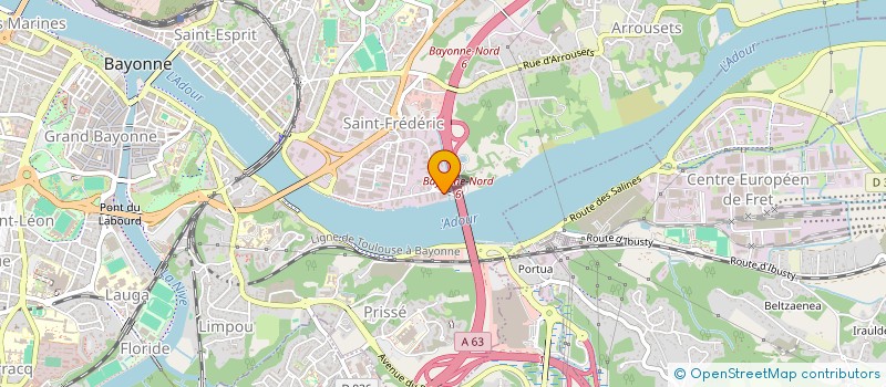 localisation de l'entreprise MANUSTOCK à BAYONNE