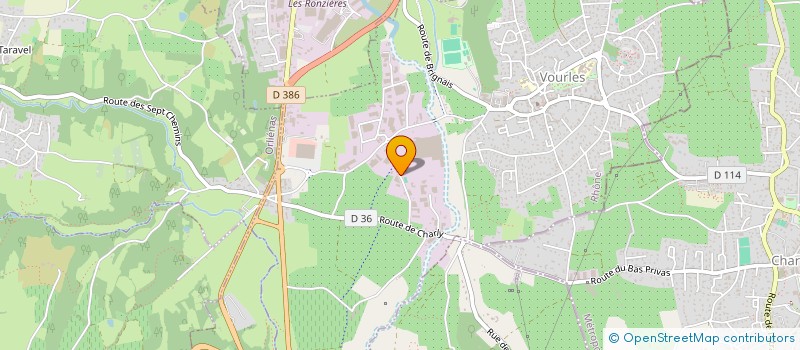 localisation de l'entreprise MANUSTRA RHONE ALPES SA à VOURLES