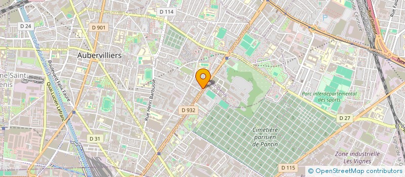 localisation de l'entreprise MANUT EXPRESS  AUBERVILLIERS