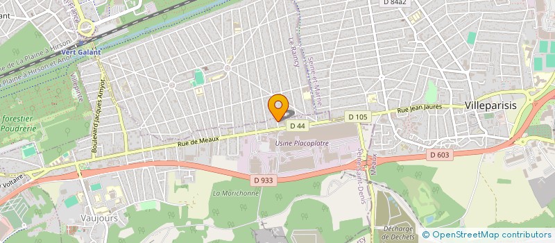 localisation de l'entreprise MANUT TRANSPORT SERVICE ENVIRONNEMENT à VAUJOURS