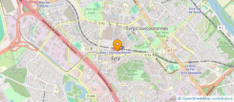 localisation de l'entreprise MANUTAR à EVRY-COURCOURONNES