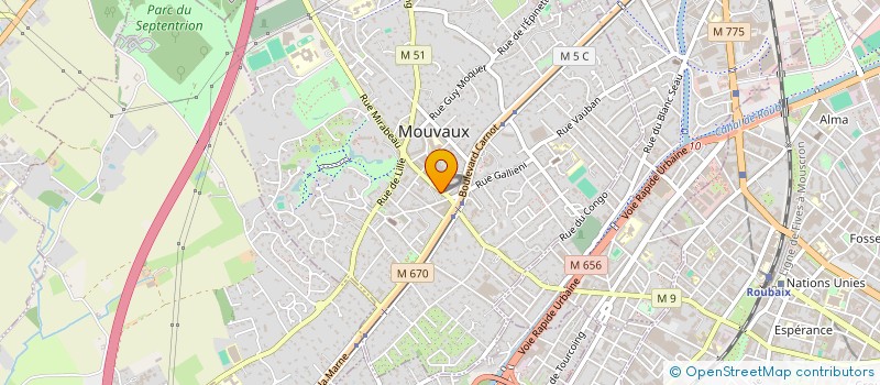 localisation de l'entreprise MANUTEA SPA à MOUVAUX