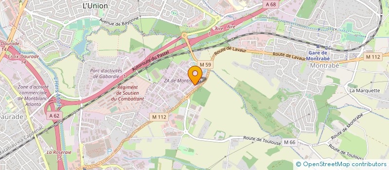 localisation de l'entreprise MANUTEAM à L'UNION