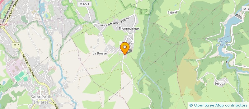 localisation de l'entreprise MANUTECH  FARNAY