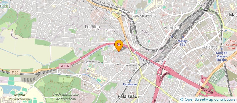 localisation de l'entreprise MANUTELEC à PALAISEAU