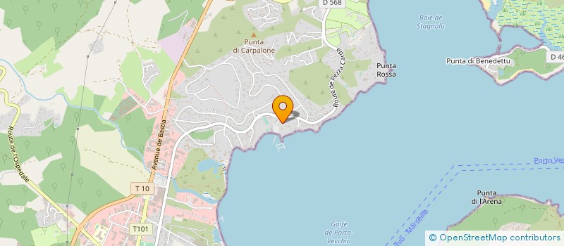 localisation de l'entreprise MANUTEN CORSE LARY CIE STOCKAG à PORTO-VECCHIO