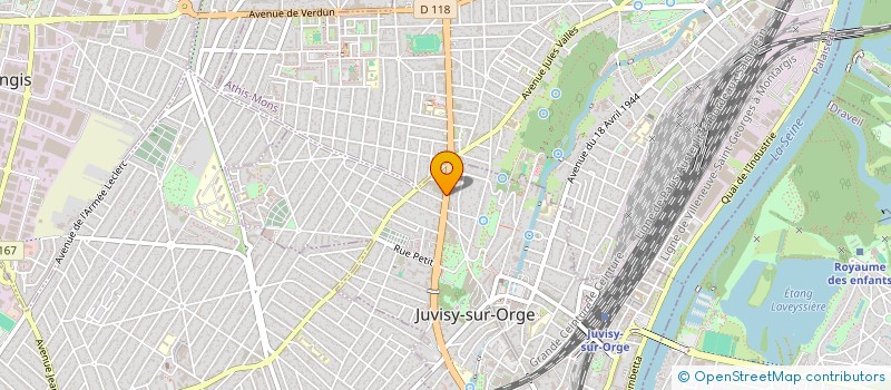localisation de l'entreprise MANUTENTION 91 à JUVISY-SUR-ORGE