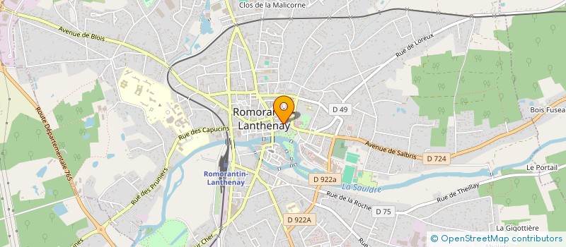 localisation de l'entreprise MANUTENTION BERRICHONNE à ROMORANTIN-LANTHENAY
